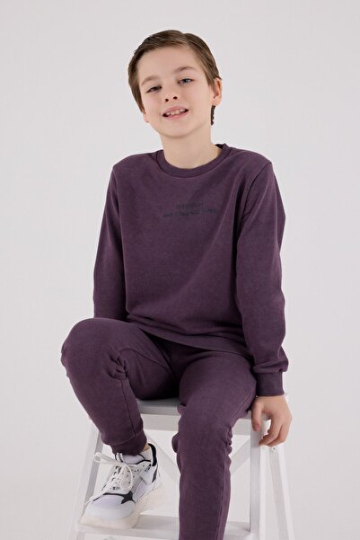 HAUSEkids 9-15 Years Stay Positive Boy's Suit-Purple