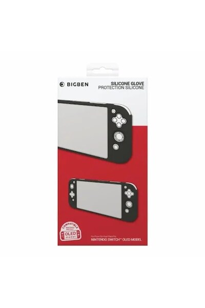 Nacon Προστατευτική θήκη σιλικόνης Big Ben για NSW OLED, μαύρη