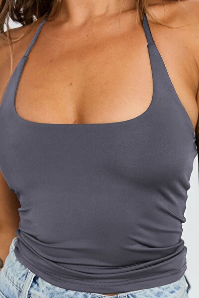 World Fashion Trends Bluză de damă cu gât cu detaliu pe spate JT9086