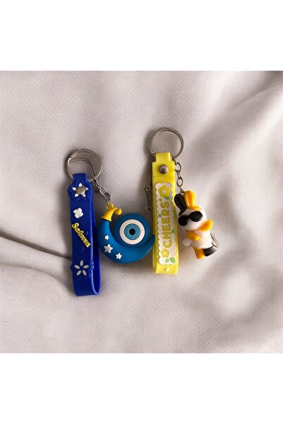 Store 2-Piece Silicone Keychain