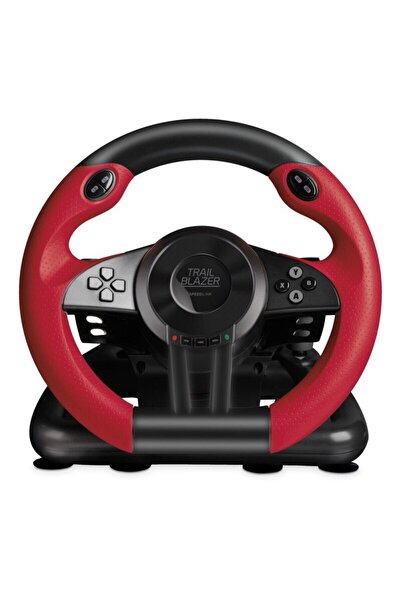 Speedlink Trailblazer Gaming Steering Wheel Compatible with PS4/PS3/PC/Xbox One, Black
