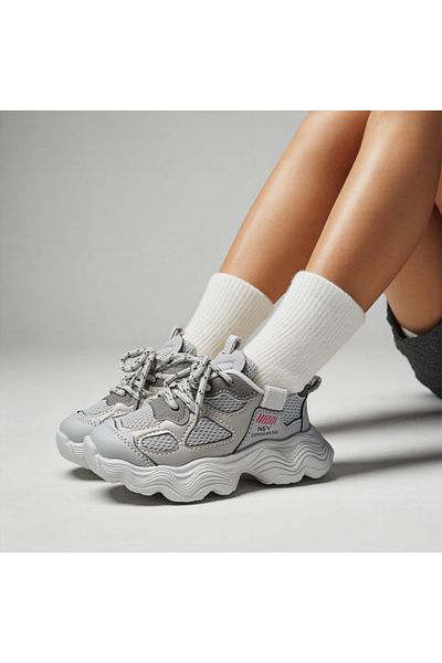 OEM Durable and breathable sports shoes for children, flexible sole, lightweight, XA-2557