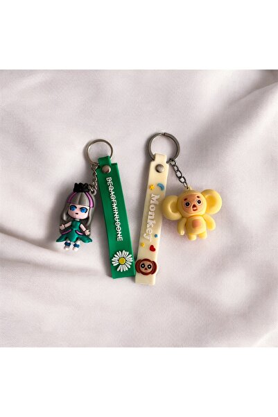 Store 2-Piece Silicone Keychain