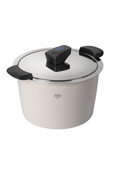 Kuhn Rikon Oală cu senzor de temperatură, 5 litri, Kuhn Rikon, Hotpan Comfort, cremă