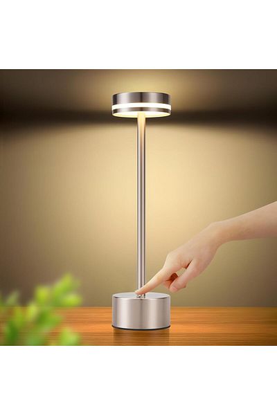 Taimi Wireless LED Table Lamp Rechargeable,Battery USB,3 Level Brightness,Restaurant,Bedroom