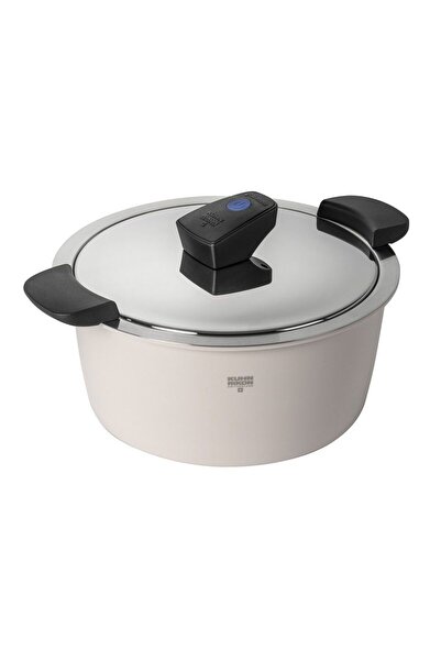 Kuhn Rikon Oală cu senzor de temperatură, 3 litri, Kuhn Rikon, Hotpan Comfort, cremă