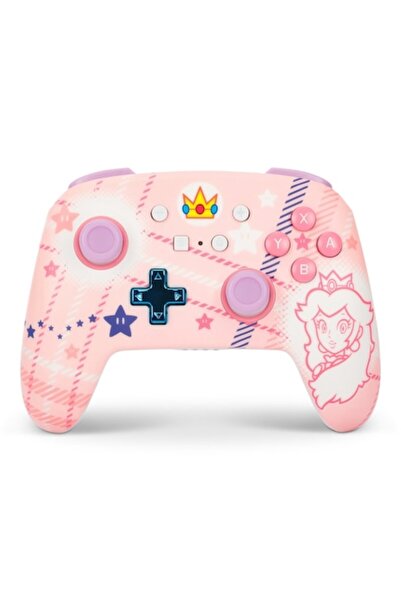 Powera Controler wireless, îmbunătățit, NSW/Lite/OLED, carouri Princess Peach