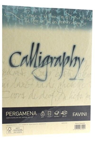 Favini Hartie caligrafica A4 90g crem Pergamena