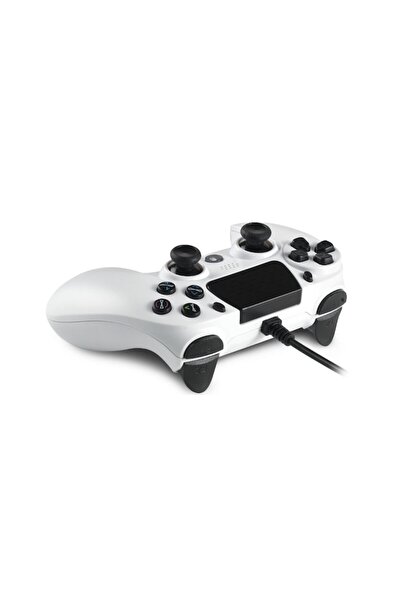 Spartan Gear Wired Gamepad, Spartan Gear Hoplite, For PC/PS4, White/Black