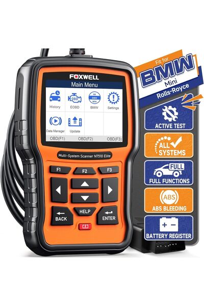 Foxwell NT510 Elite Scan Tool fit for BMW Scanner Full Diagnostic Tool OBD2 Scanner