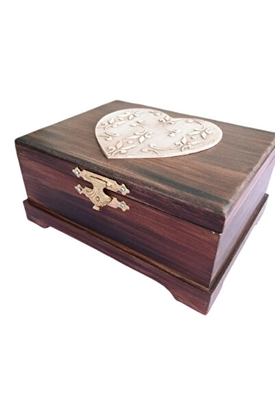 ASLI صندوق خشبي منقوش مصنوع يدويًا