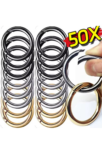 İsmet toka 50 قطعة - مشبك زنبركي على شكل ببغاء مقاس 2 سم (ذهبي) - إكسسوار معدني