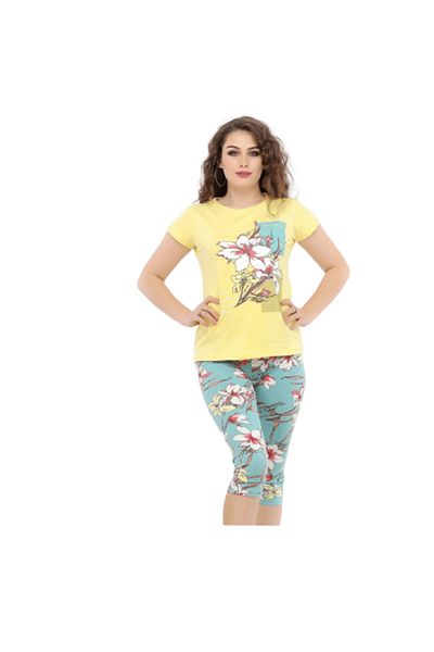 Generic Women's Cotton Bermuda Pajamas - PJ 1110
