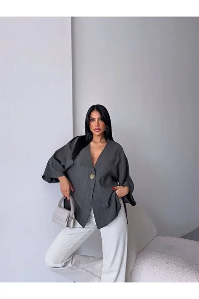 dolu butik Oversize Shirt with Buttons