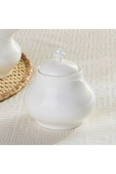 Home Box Crimsson Sugar Pot with Lid