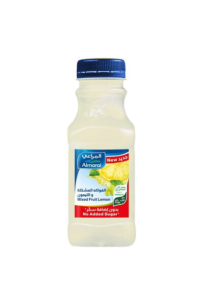 almarai مشروب الليمون بالفواكه المشكلة مع اللب، بدون إضافة سكر، 300 مل