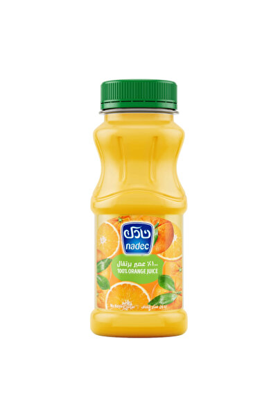 Nadec مشروب البرتقال، بدون إضافة سكر، 180 مل