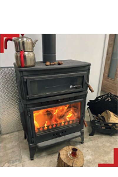 HARLEM Somine Flame Stove Height 101cm Width 75cm 18kw