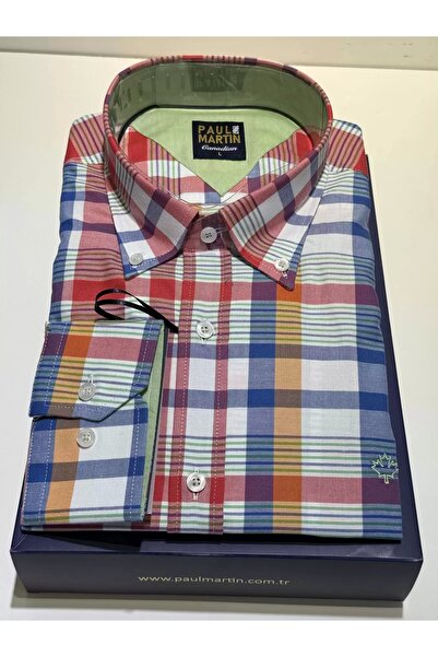 Paul Martin Canadian PAUL MARTİN NEW COLLECTION EKOSE MODEL COTON ER GÖMLEK -...