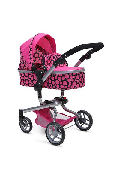 Moni Doll stroller with carrycot Bella Pink
