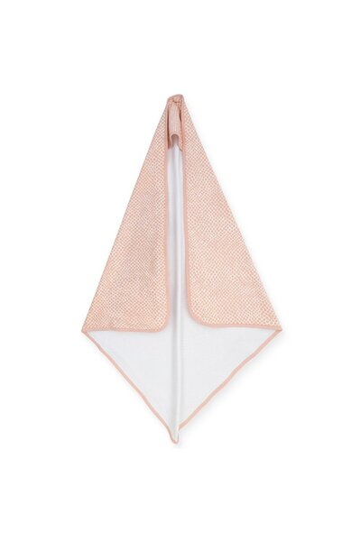 Jollein Hooded Towel, Snake, 75x75 cm, Pink