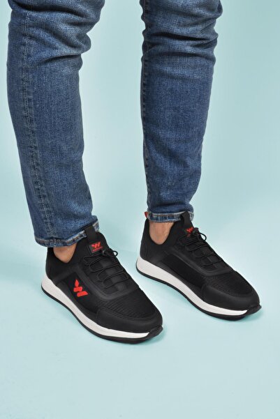 WALKWAY Apollo 166 m Black-Red Mesh Lightweight Men's Seasonal Sports Shoes