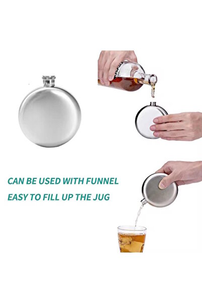 XTRIKE ME Stainless Steel Flask Water Flask Liquor Flask Camping Flask Water Bottle 5 oz