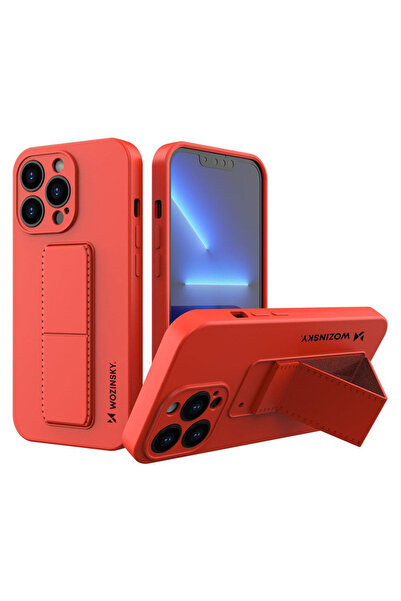 Atlas Husa APPLE iPhone 13 Pro Max Silicon Kickstand (Rosu) Wozinsky