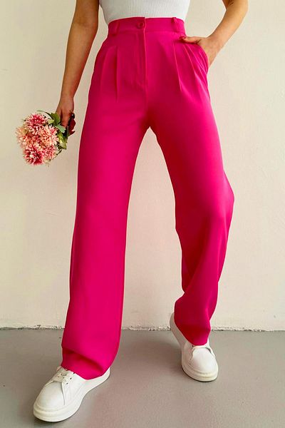 Zerenyus Palazzo Trousers Fuchsia