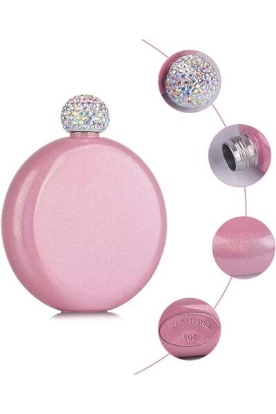 XTRIKE ME زجاجة مياه من الفولاذ المقاوم للصدأ، زجاجة مياه للشرب، زجاجة مياه للتخييم، 5 أونصة