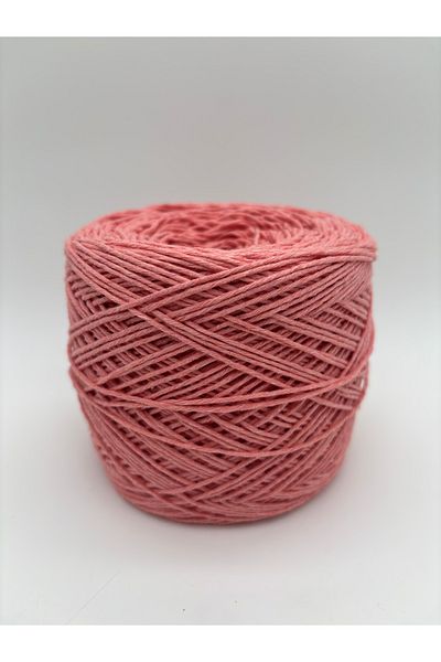 kumasfabrik (200Gr) Cotton Hand Knitting Yarn/Punch Yarn/Motif Yarn/ Amigurimi Yarn-Salmon