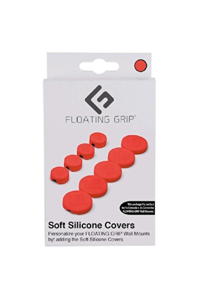 Floating Grip Suport de perete plutitor cu protecție din silicon, roșu