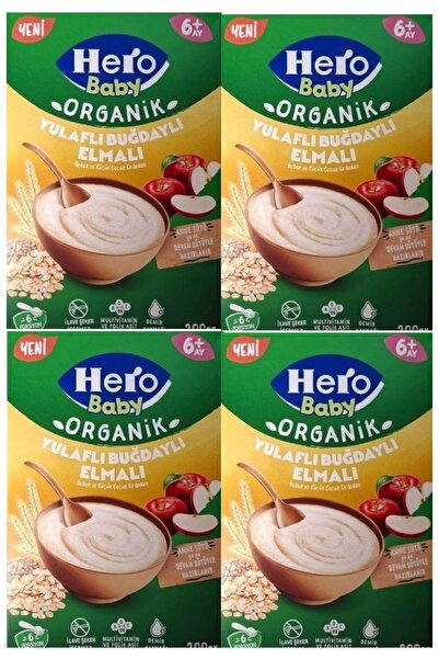 Hero Baby ORGANİK YULAFLI BUĞDAYLI ELMALI 800 GR