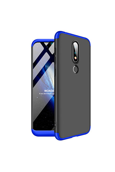 Atlas NOKIA 6.1 (2018) GKK 360 Θήκη πλήρους κάλυψης (Μπλε/Μαύρη)