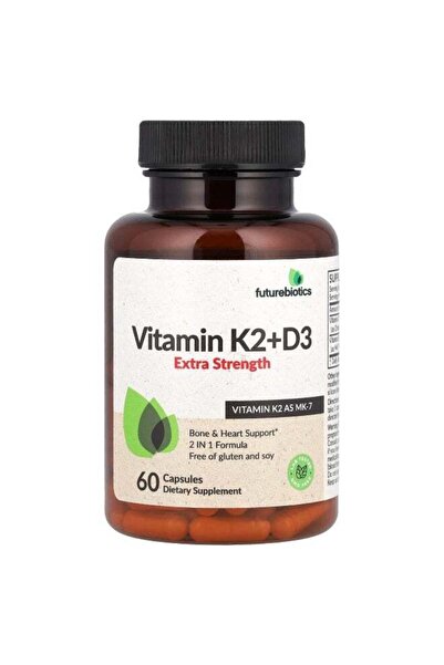 Futurebiotics , Vitamin K2 + D3, Extra Strength, 60 Capsules