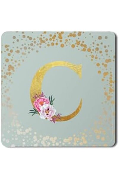 Stylizedd 2 Pack Designer Leather Coasters Mat for Beverage Drinks - Custom M...