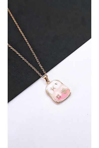 Serenity قلادة من الفولاذ الفني على شكل البحر من مينامال