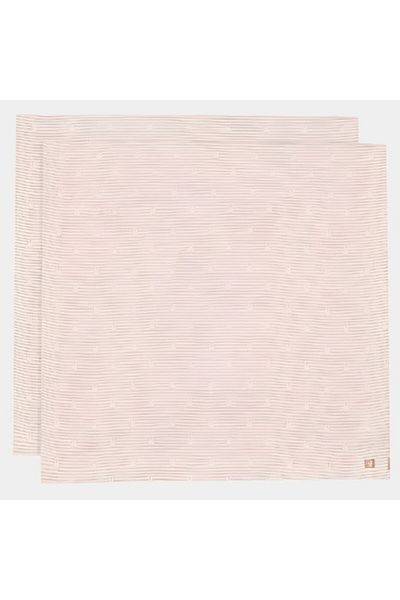 Jollein Museline din bumbac, set de 2 bucati, 115 x 115 cm, Miffy Stripe