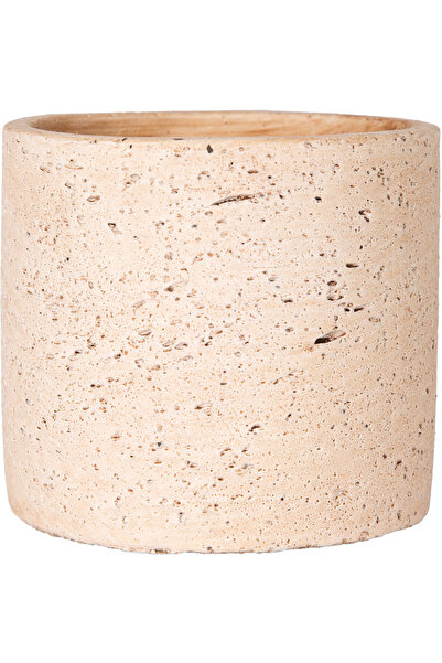 Herdekora Beton Saksı Doğal Görünümlü Bej 9,5x8,5 Cm.