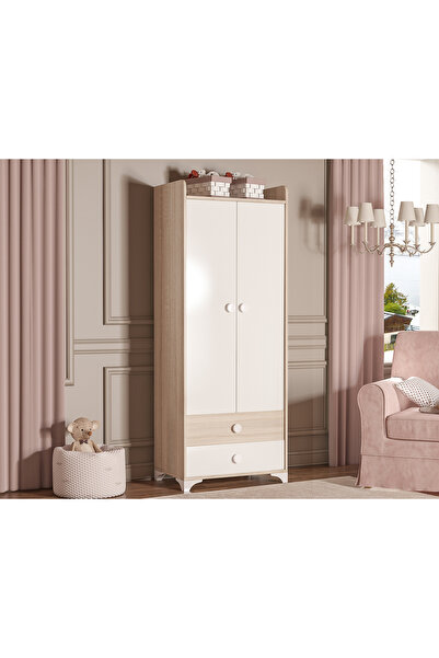 Afili Bdlp 048 Swing 2 Kapılı 2 Çekmeceli Dolap Beyaz Bdlp048 Sonomo
