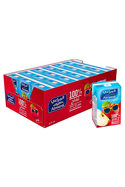 almarai Apple Drink, No Added Sugar, 140ml × 18