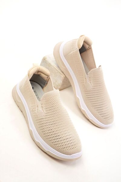 Zerenyus Vector Knitwear Detailed Laceless Men's Sports Shoes