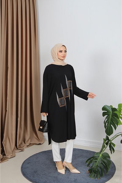 NİSUM MODA Stoned Sandy Tunic