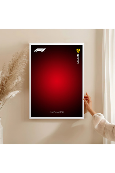 HOMEPACK Дървена рамка за плакат от Формула 1, артистична декорация за стена ...