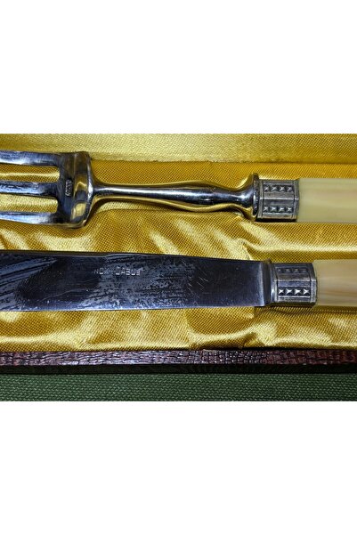 tayfuntufan antika koleksiyon 1960S French Katalin Handle Serving Set in Original Box - Lıj97Eruh