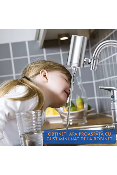 OneLucero Filtru Purificare Apa in 5 Stagii Filtrare, Carbune Activ, Indepart...