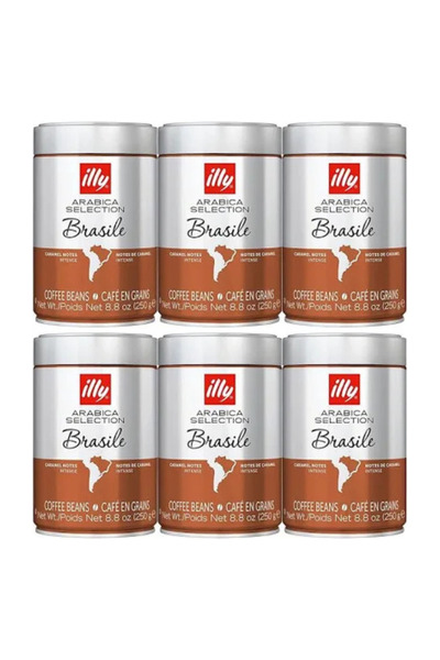 illy Arabica Selection Brasile Coffee Beans – 6 x 250g
