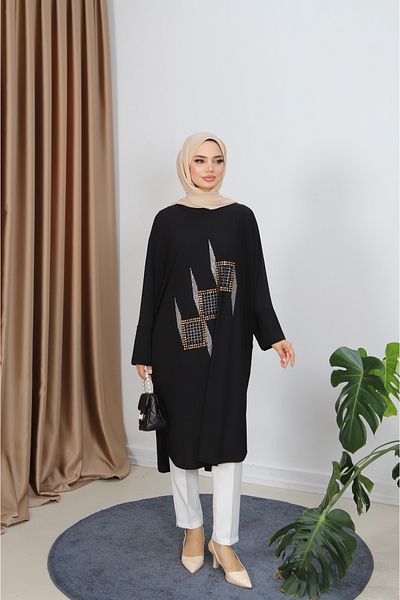 NİSUM MODA Stoned Sandy Tunic