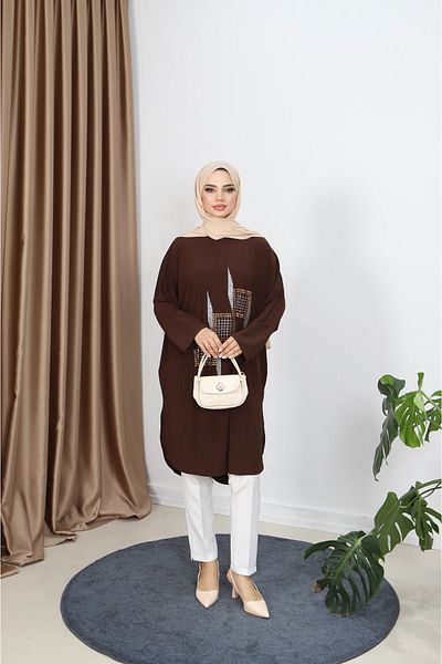 NİSUM MODA Stoned Sandy Tunic