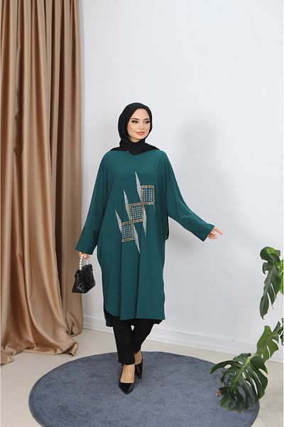 NİSUM MODA Stoned Sandy Tunic